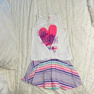 Children’s Place skort  set slightly worn 7/8 medium